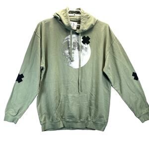 RARE NWT Game Stop Green Hoodie Pullover Sweatshirt Unisex Size 2XL Earth